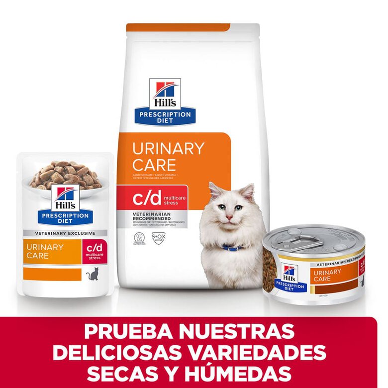 Hill's Prescription Diet Urinary Care c/d multicare stress pollo pienso para gatos, , large image number null